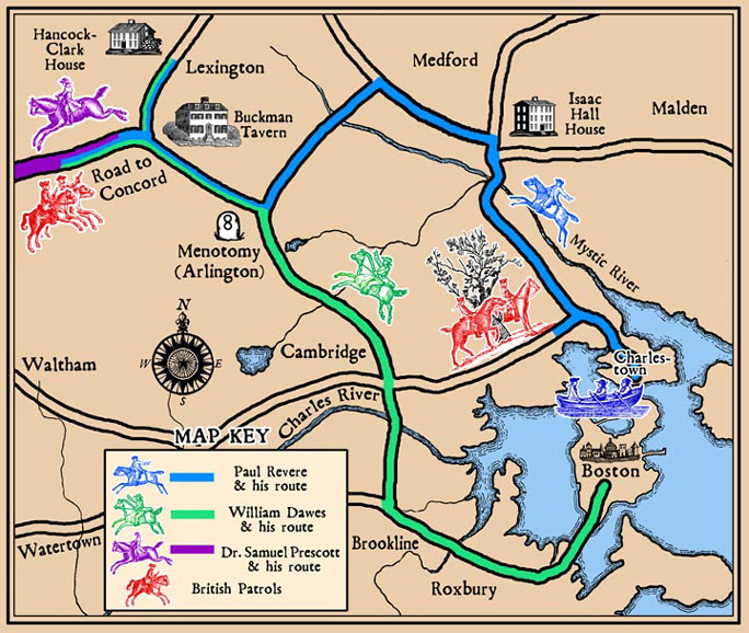 The Midnight Riders, April 18-19 1775 – The Book of Threes