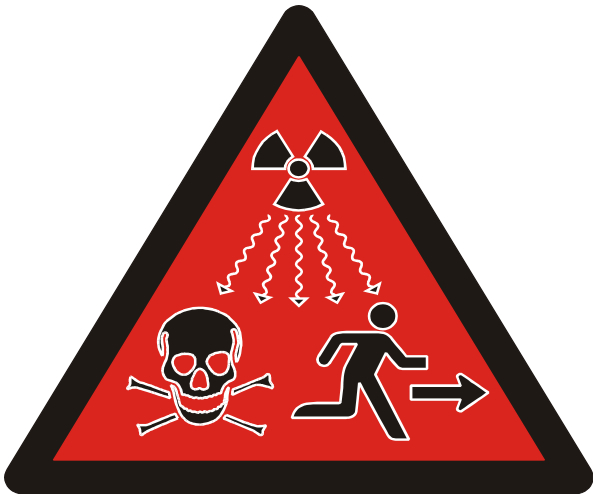radiation warning symbol