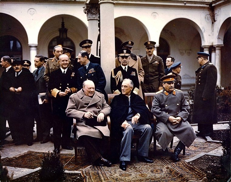 Yalta Conference 1945 Churchill, Stalin, Roosevelt