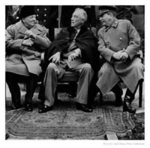 Churchill, Roosevelt, and Stalin