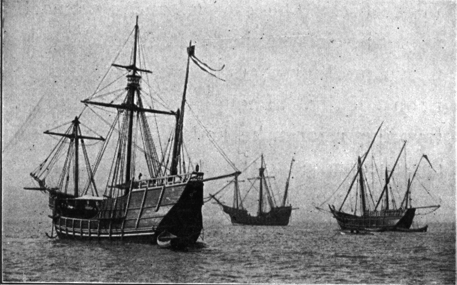 Nina, Pinta, and the Santa Maria