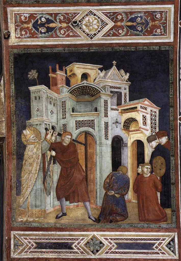 St Nicholas Saving Three Innocents from Decapitation by PALMERINO DI GUIDO