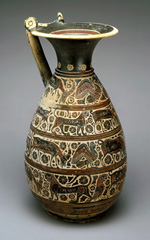 Olpe (wine pitcher), 6th century BCE