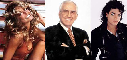 Farrah Fawcett and Ed McMahon and Michael Jackson