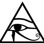 Egyptian triangle eye