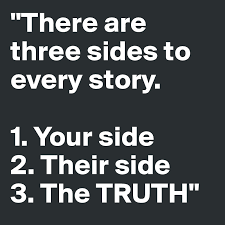 three sides to every story