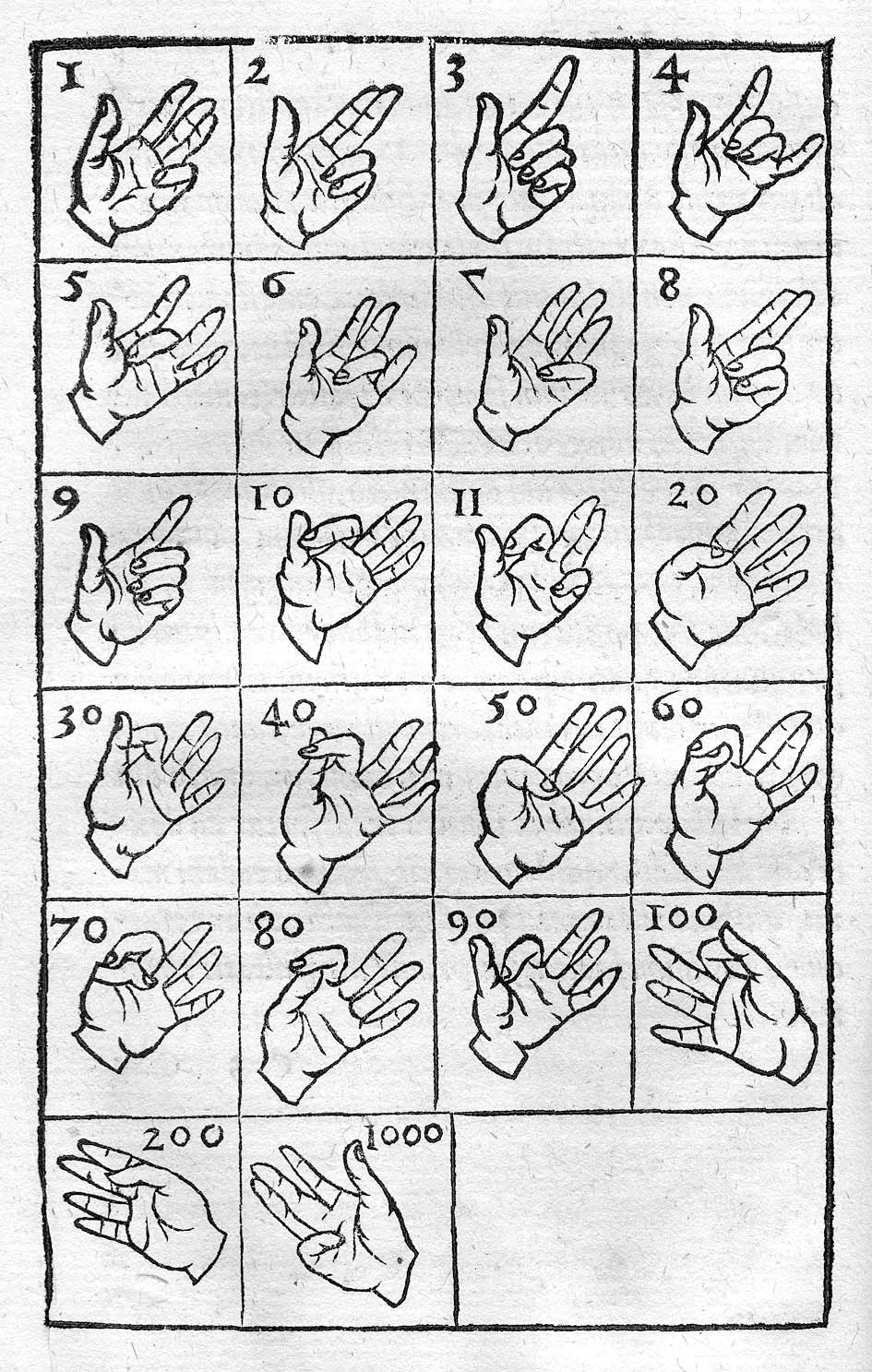 finger numerals