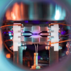 A remarkable photo of a single atom trapped by electric fields has just been awarded the top prize in a well-known science photography competition. The photo is titled “Single Atom in an Ion Trap” and was shot by David Nadlinger of the University of Oxford