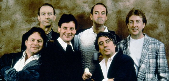 Graham Chapman, John Cleese, Terry Gilliam, Eric Idle, Terry Jones, and Michael Palin 