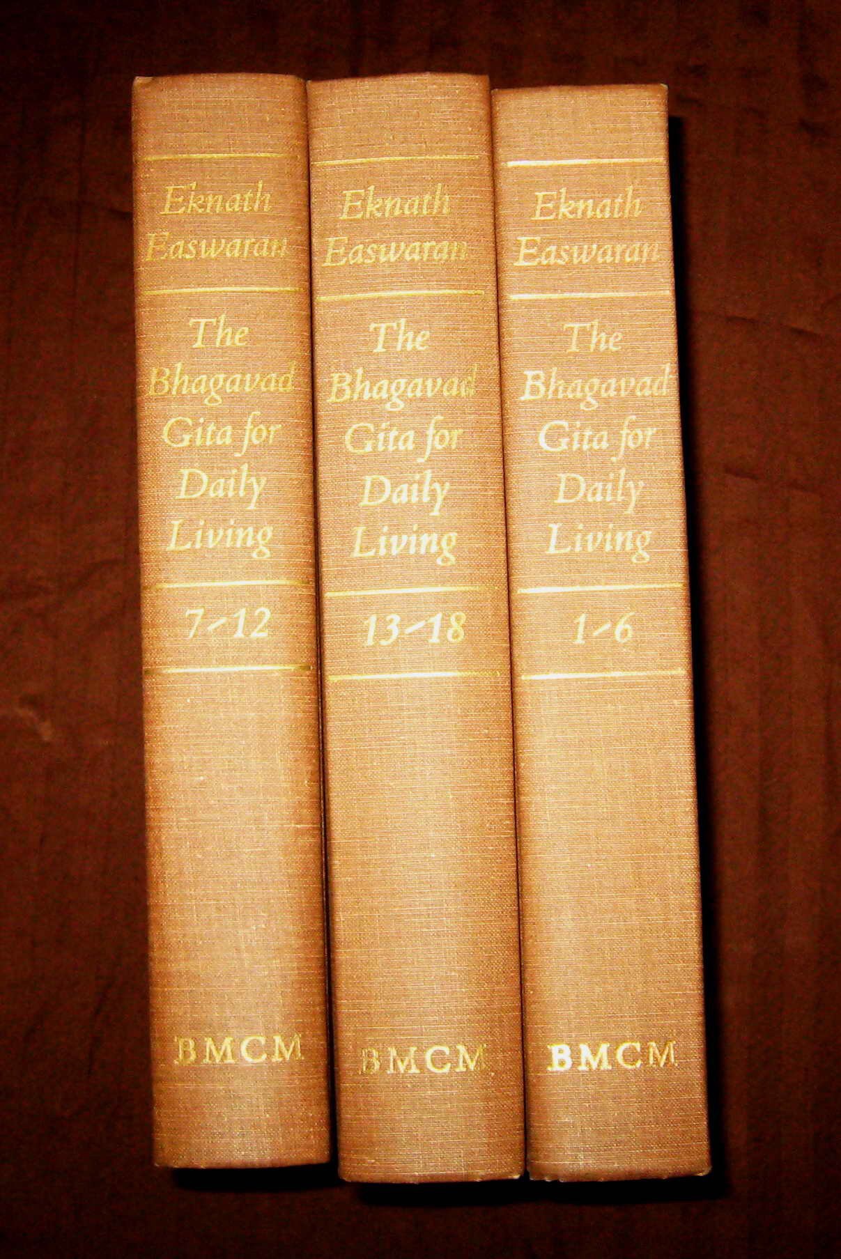 The Bhagavad Gita for Daily Living - THREE VOLUME SET