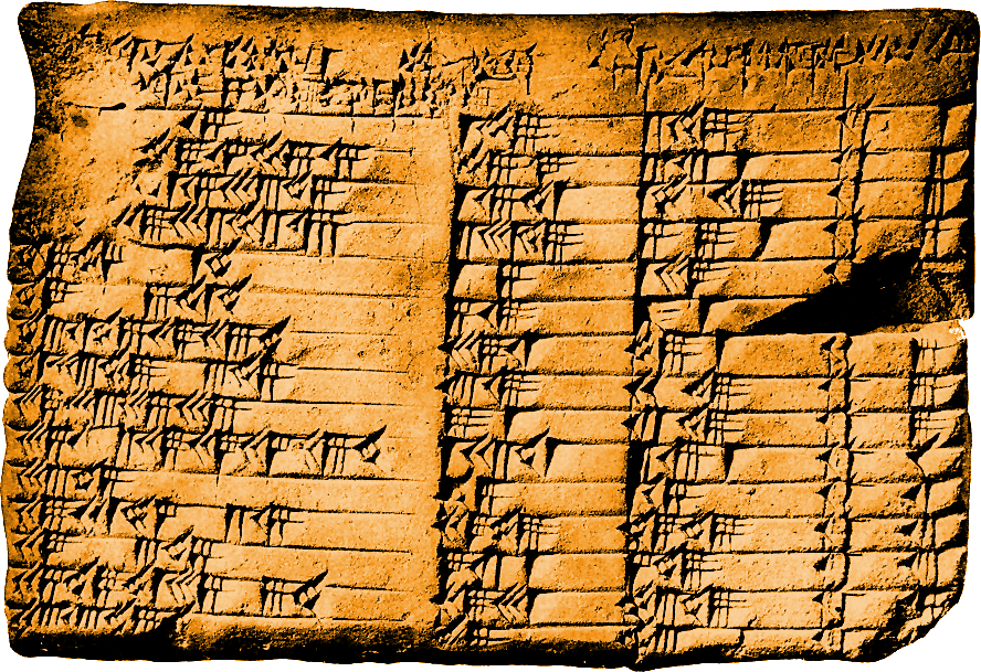 Plimpton 322, a Babylonian clay tablet from about 1800 BC