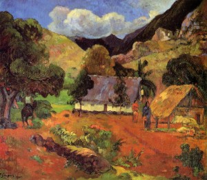Landscape with Three Figures, 1901 by Gauguin, Paul   
