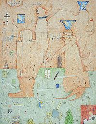 Three Blue Bowls by Alexander Vorobyev  