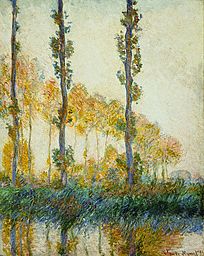 Three Trees, Autumn by Claude Monet  